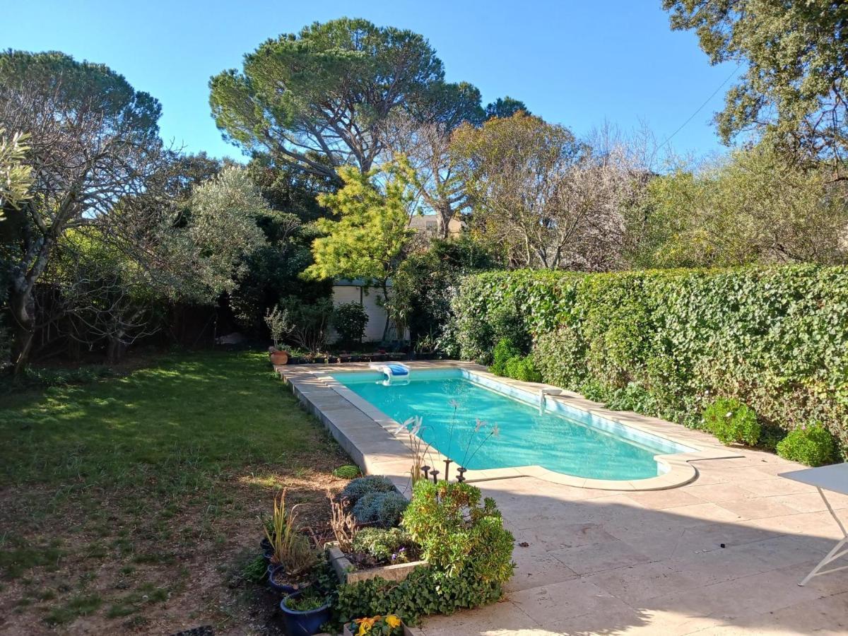 Studio Charmant Et Calme Villeneuve Les Avignon Entree Et Cour Independantes Climatisation Piscine Parking Bagian luar foto